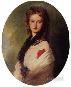 フランツ・クサヴァー・ウィンターハルター Painting - ゾフィア・ポトッカ ザモイスカ伯爵夫人の王族の肖像画 フランツ・クサヴァー・ウィンターハルター